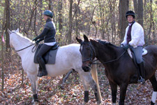 jane and kerry on a trail ride